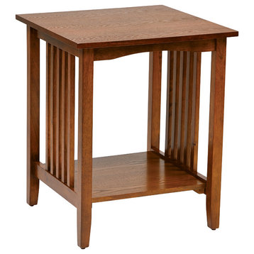 Sierra Side Table in Ash Brown Finish by OSP Home Furnishings