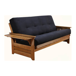 Peramore Queen Futon Frame Butternut | Futon Mattress - Futon Mattresses