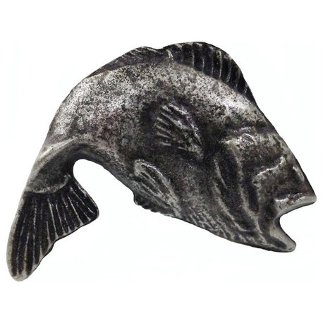 Big Bass 2 Cabinet Knob, Pewter