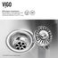 VIGO All-In-One Camden Stainless Steel Farmhouse Kitchen Sink Set, 33"