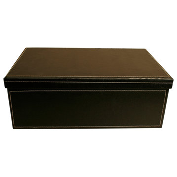 Black Embossed Paperboard Box