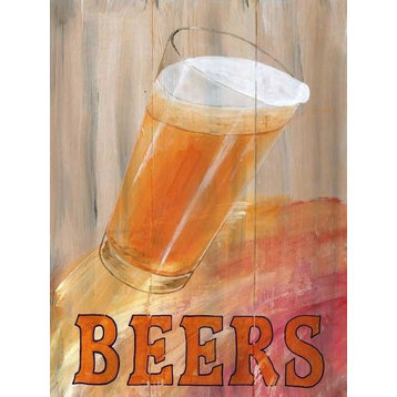 Vintage Beer Glass Sign, No
