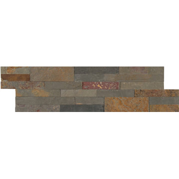 MSI SMOT-PNS-VNR-6MM 22" x 6" Cladding Mosaic Sheet - Unpolished - Gold Rush