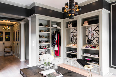 Inspiration for a transitional dressing room in San Francisco.