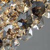 Lamponi Crystal Modern Chandelier, Diameter 24"