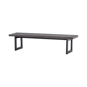 Judith Lava Stone Top Outdoor Dining Bench 69"