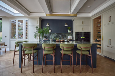 Photo of a large classic kitchen in Surrey.