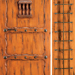 Alder Entry Prehung Door with One Sidelite, 3-Panel, Speakeasy - Front Doors