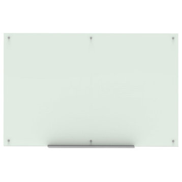 Magnetic Wall Mounted Glass Board, 72"x48"