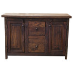 FoxDen Decor - Herman Reclaimed Barnwood Vanity, 48"x20"x32" - This beautiful rustic barnwood vanity is crafted by hand and each vanity is a unique creation! The old wood has natural cracks and old nail holes, but is sanded to a smooth, buttery finish that gives off a polished, but rustic look.  The top is sealed and protected against water damage.