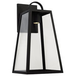 Capital Lighting - Capital Lighting 943713BK-GL Leighton, 1 Light Outdoor Wall - The subtle contrast of the clean arch on top of thLeighton 1 Light Out Black Clear Glass *UL: Suitable for wet locations Energy Star Qualified: n/a ADA Certified: n/a  *Number of Lights: 1-*Wattage:7w GU10 Twist Lock bulb(s) *Bulb Included:No *Bulb Type:GU10 Twist Lock *Finish Type:Black