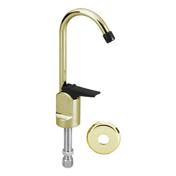 Touch-Flo Style 6" Pure Water Dispenser In Polished Brass, Polished Brass