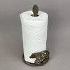 Cast Iron Bear Paper Towel Holder Countertop Mountain Cabin Theme Kitchen Decor
