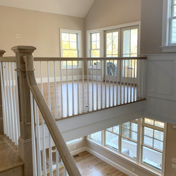 HUNTINGTON:  8" & 4" CHARACTER GRADE HERITAGE WHITE OAK INSTALLED & FINISHED