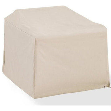 Crosley Furniture Polyester Fabric Outdoor Chair Cover in Tan Finish