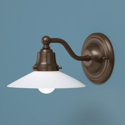 Norwell Lighting Nelly Sconce With Matte Opal Glass 5160 - Bath Products