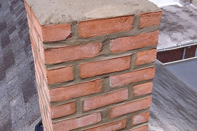 Before and After Chimney 3- Brick