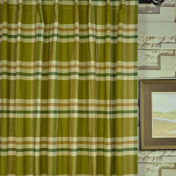 Paroo Cotton Blend Large Plaid Concealed Tab Top Curtains & Drapes Heading Style - Curtains