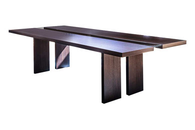 Regency Rectangular Table, Fixed, Heat-Treated Oakwood, 118.1"