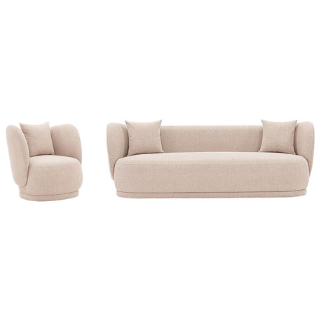 Manhattan Comfort 2-Piece Siri Sofa and Accent Chair