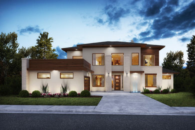 1960s exterior home idea in Houston