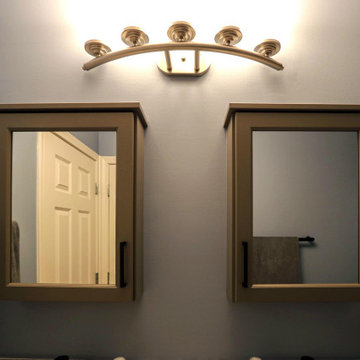 Kids Bathroom with Double Sink Vanity and Quartz Countertop