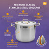YBM Home 18/10 Stainless Steel Stockpot With Lid, 9 Quart