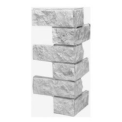 166-SMALL JERUSALEM BRICK CORNER 24"H X 12"W X 1 1/2"D - Wall Panels