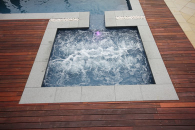 Inspiration for a small contemporary courtyard pool in Perth.