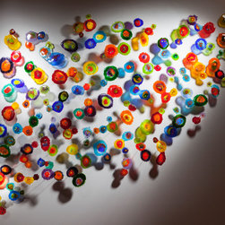 FLOATING COLOR SPLASHES - Wall Sculptures