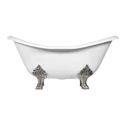 Arabella Cast Iron Double-Slipper Tub - Bathtubs