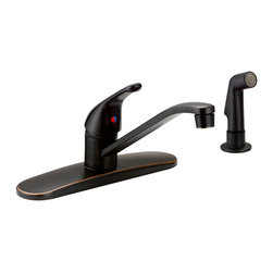 Designers Impressions - Oil Rubbed Bronze Kitchen Faucet With Sprayer - Kitchen Faucets