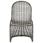 Universal Furniture - Universal Furniture Coastal Living Outdoor Del Mar Dining Chair - The Del Mar Dining Chair is an inspiring fusion of curves and angles with its shapely wicker body in an enchanting grey finish.