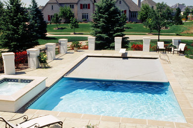 Photo of a traditional pool in Indianapolis.