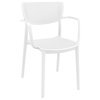 Loft Outdoor Dining Arm Chair White, Set of 2