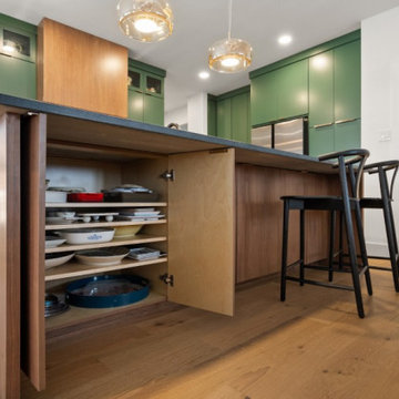 Hidden Storage in Kitchen Island