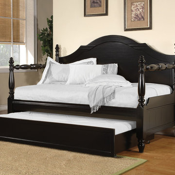Poster Black Daybed with Trundle