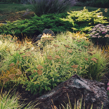 Perennial Garden + Boulders
