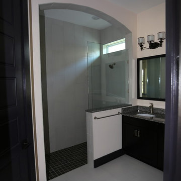 Black and White bath