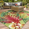 Couristan Covington Painted Fern Indoor/Outdoor Area Rug, 7'10" Round