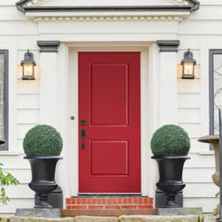 Masonite Performance Door System Belleville 2 Panel Square Exterior Fiberglass Door - Front Doors