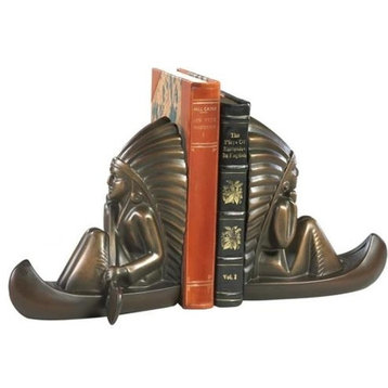 Bookends Bookend AMERICAN WEST Lodge Water Canoe Chief Indian Re
