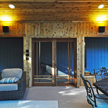 Mid Century Modern Screen Porch Pavilion