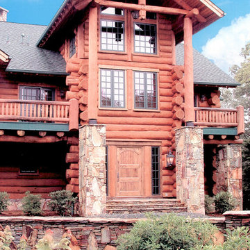 Round Log Home