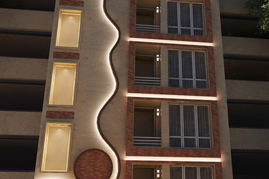 Residential Flat facade design