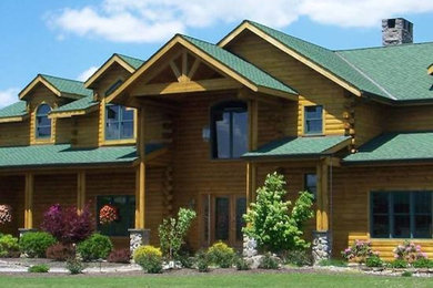 Example of an exterior home design in New York