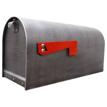 Titan Steel Curbside Mailbox, Swedish Silver