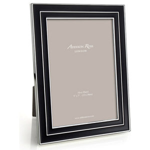 addison ross contemporary photo frame 8x10 silver plate with cream Manhattan 5x7