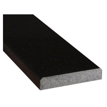 Premium Blk 5X36X.75 Dbl Bevel Polished Granite Thresholds And Sills
