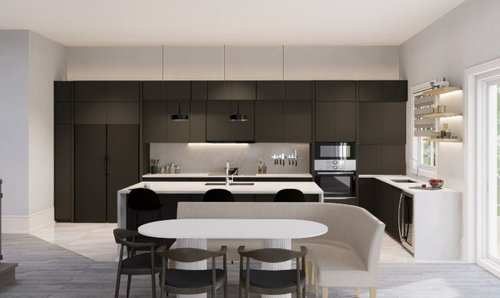 Kitchen design: A or B | Houzz Forum